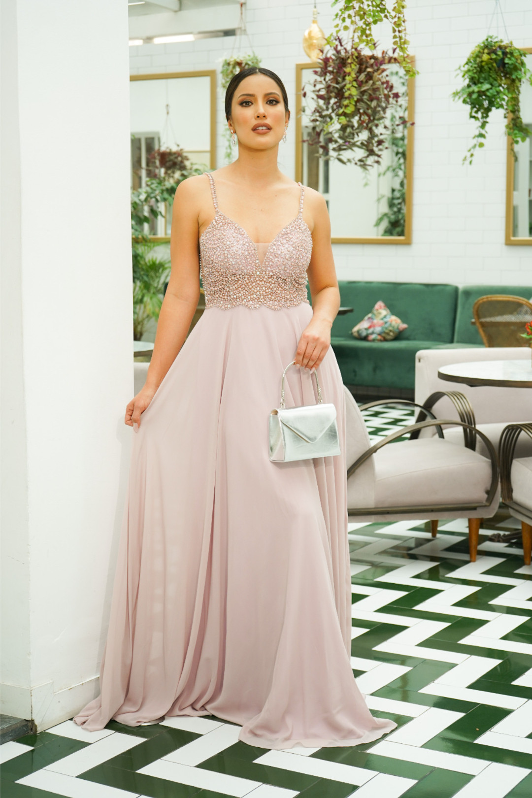 VESTIDO MARIA EMILIA ROSADO VESTIDO MARIA EMILIA ROSADO