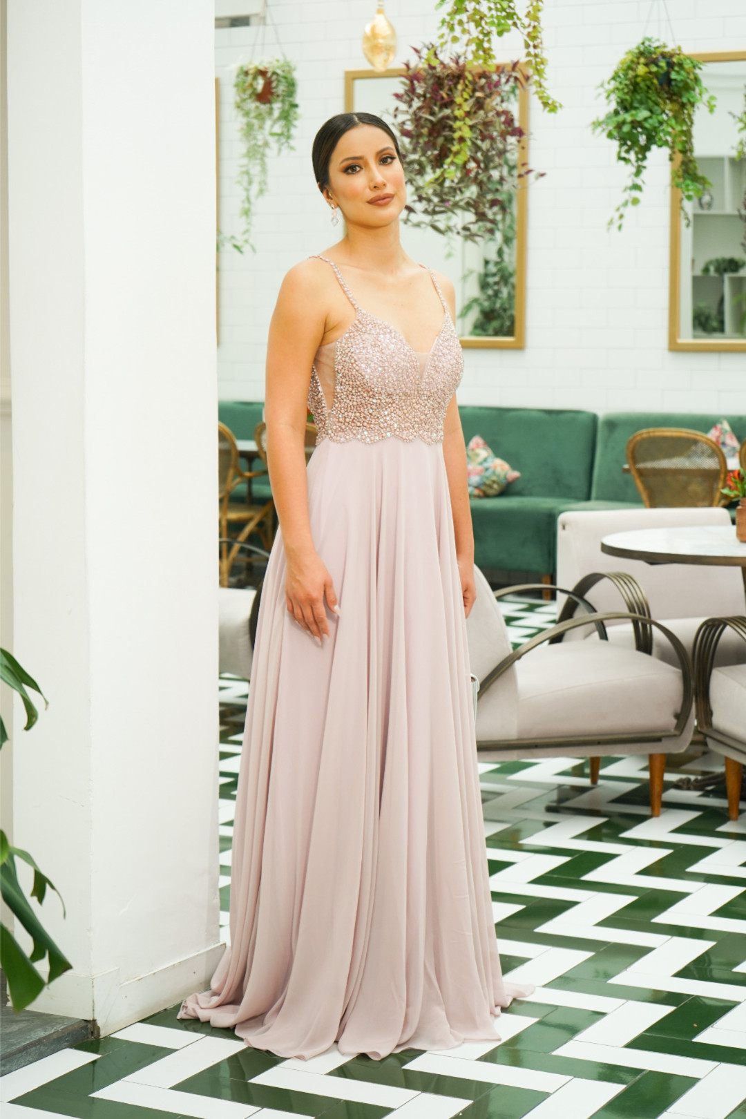 VESTIDO MARIA EMILIA ROSADO VESTIDO MARIA EMILIA ROSADO