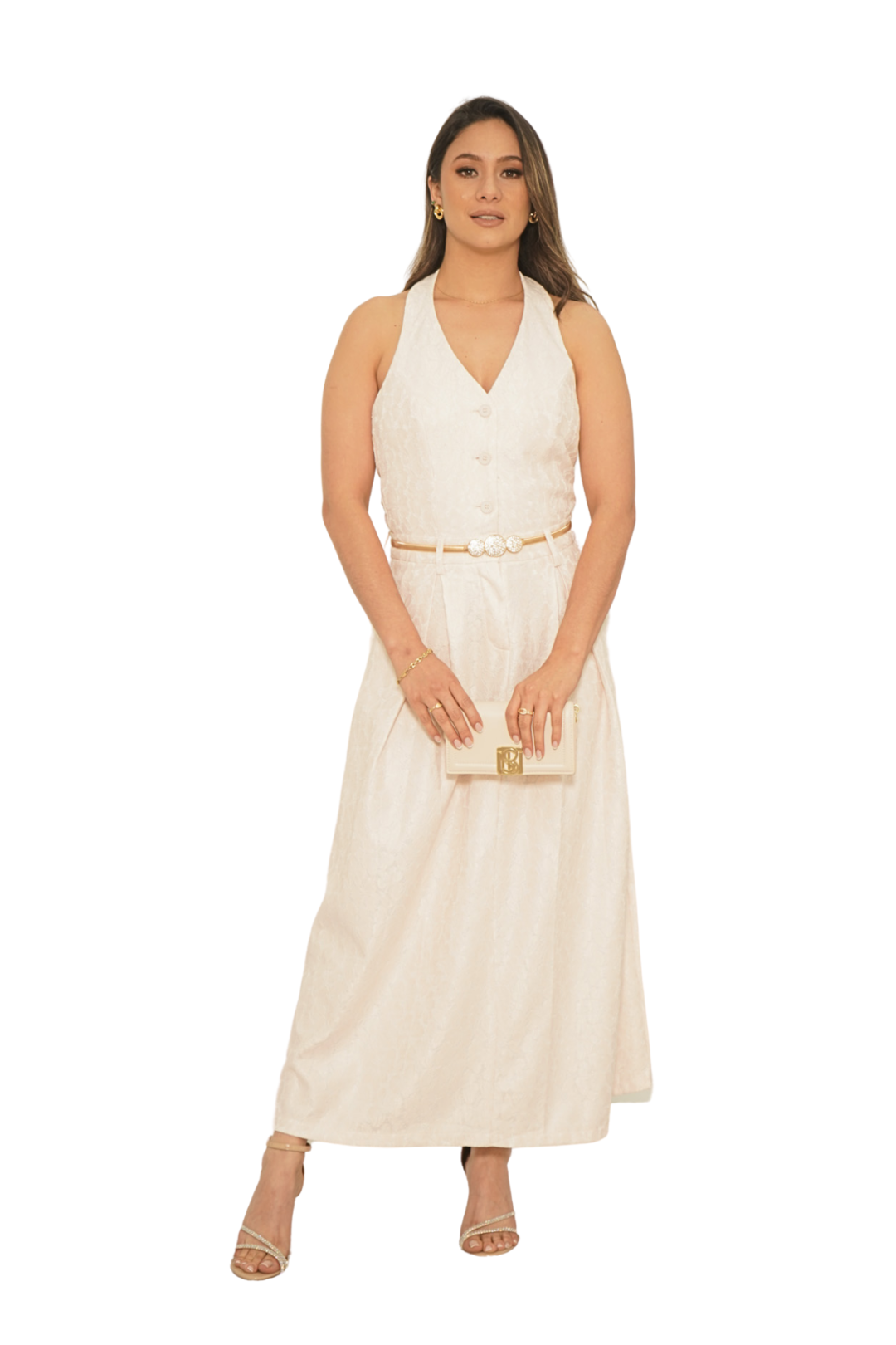 VESTIDO DENNISE CREMA VESTIDO DENNISE CREMA