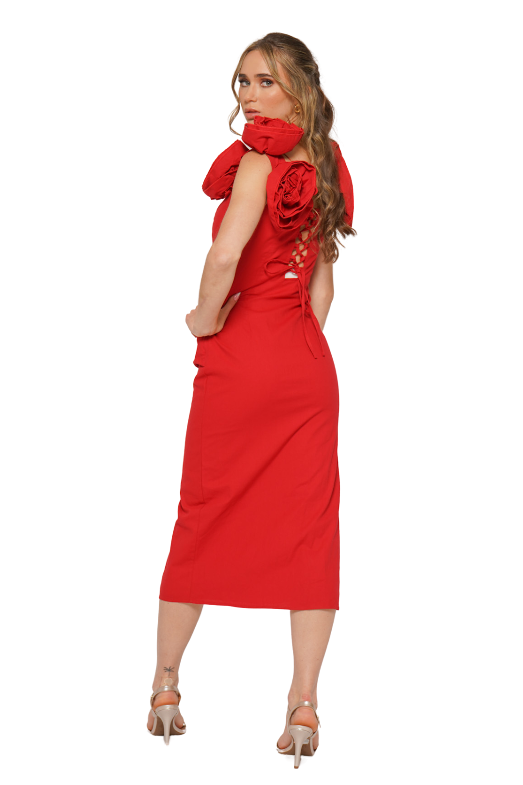 VESTIDO JOHANA ROJO VESTIDO JOHANA ROJO