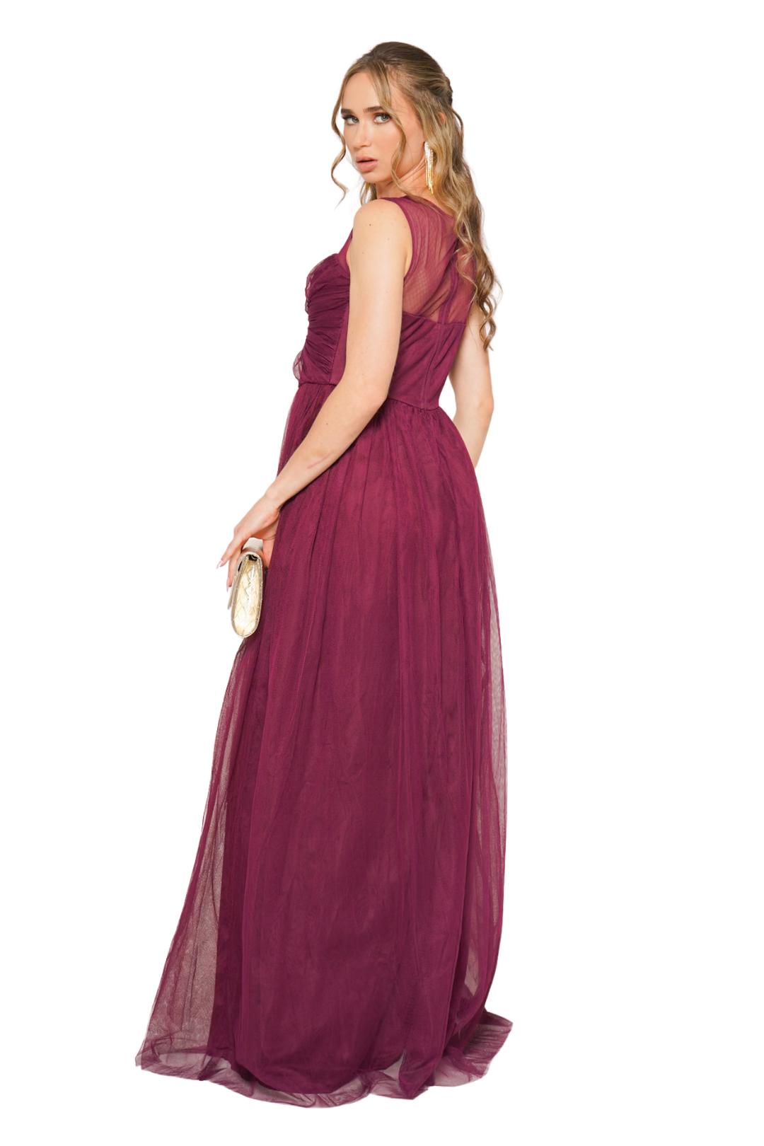 VESTIDO AMELIA BURGUNDY VESTIDO AMELIA BURGUNDY