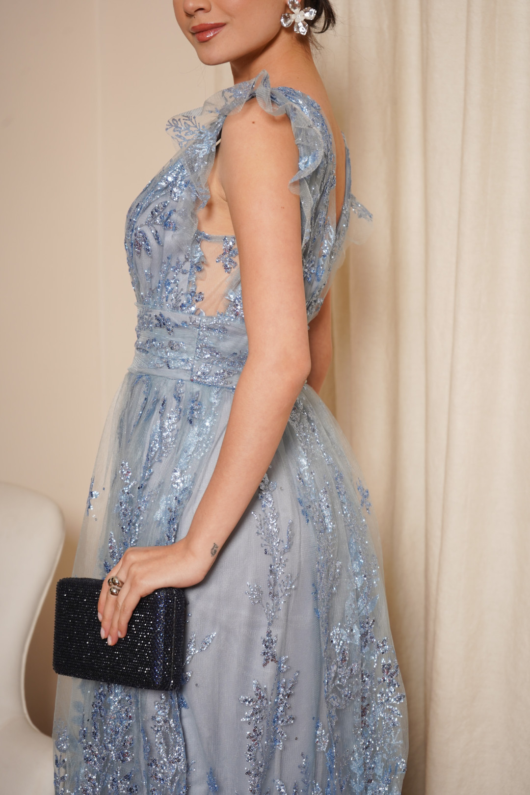 VESTIDO LISA CELESTE VESTIDO LISA CELESTE