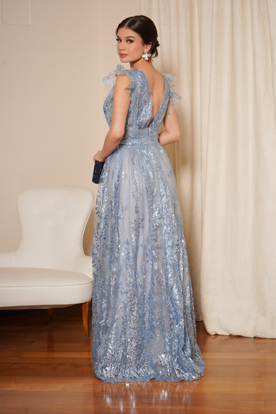 VESTIDO LISA CELESTE VESTIDO LISA CELESTE