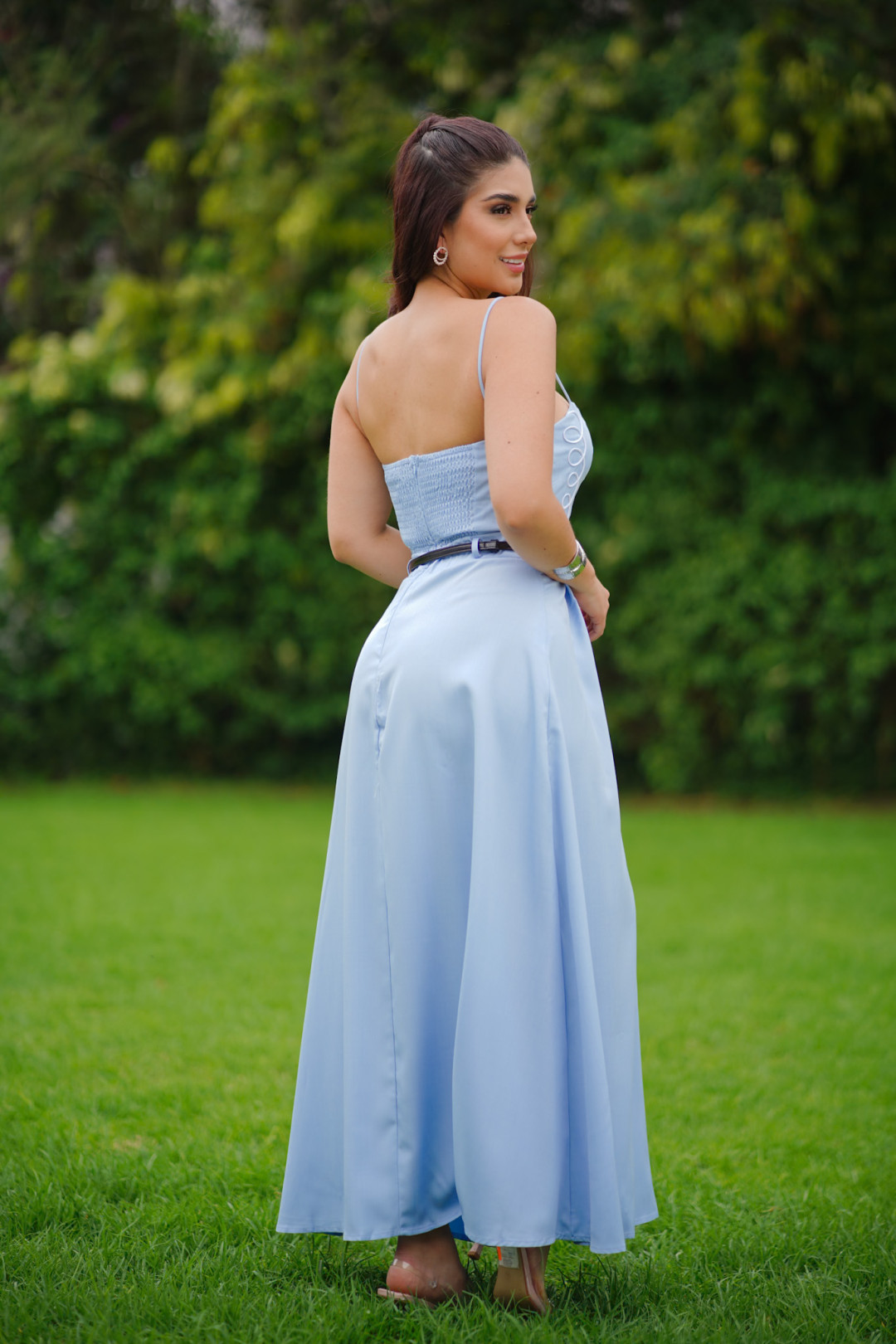 VESTIDO ISABEL CELESTE