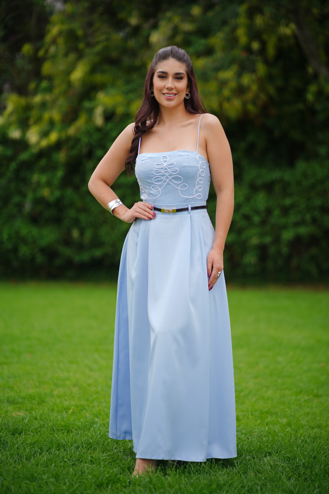 VESTIDO ISABEL CELESTE