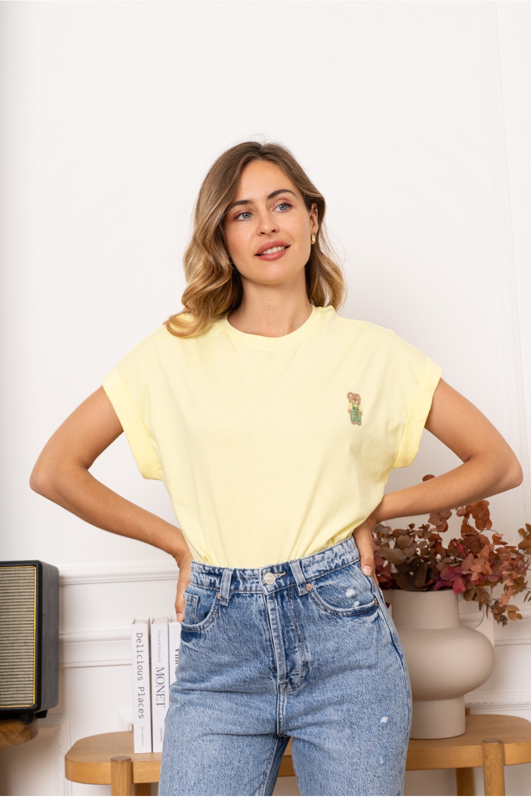 CAMISETA OLIVIA AMARILLA CAMISETA OLIVIA AMARILLA