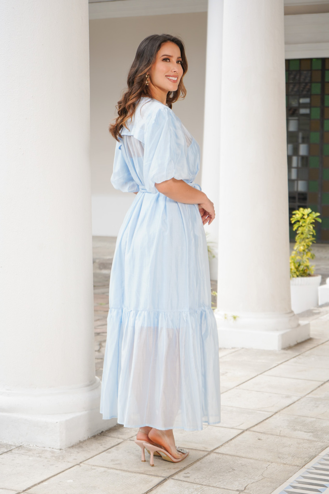 VESTIDO CLARA CELESTE VESTIDO CLARA CELESTE