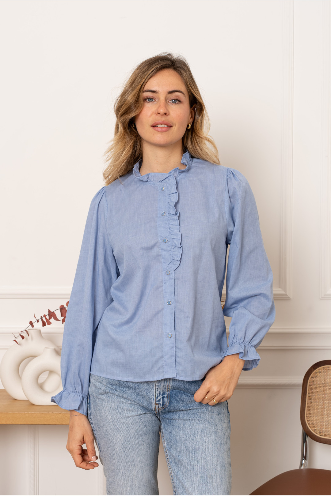 BLUSA ELISA CELESTE BLUSA ELISA CELESTE