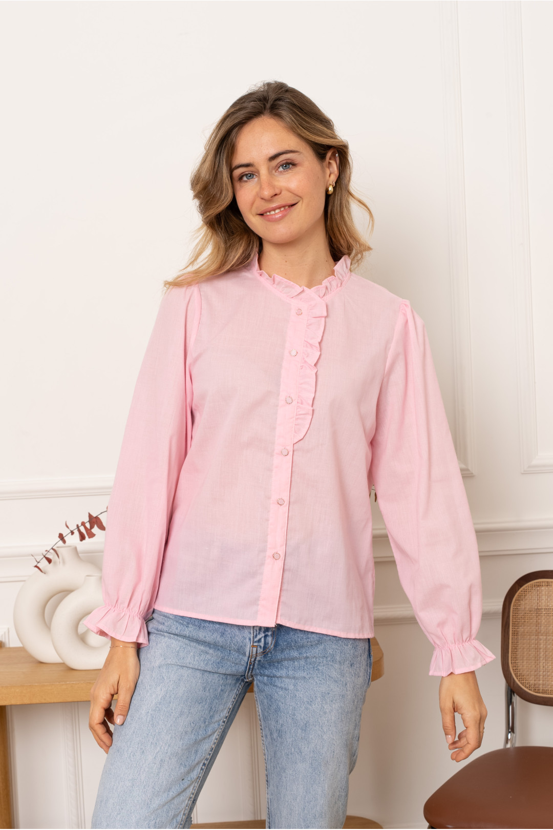 BLUSA ELISA ROSADA BLUSA ELISA ROSADA