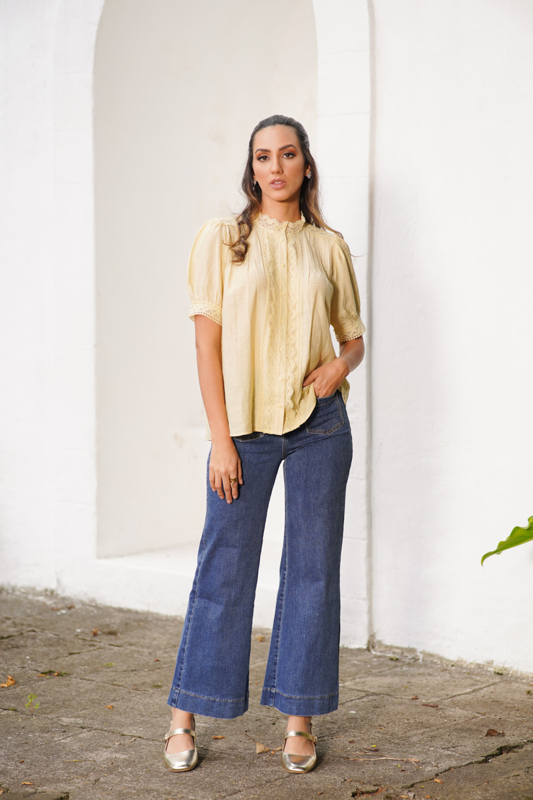BLUSA ANA JULIA AMARILLA