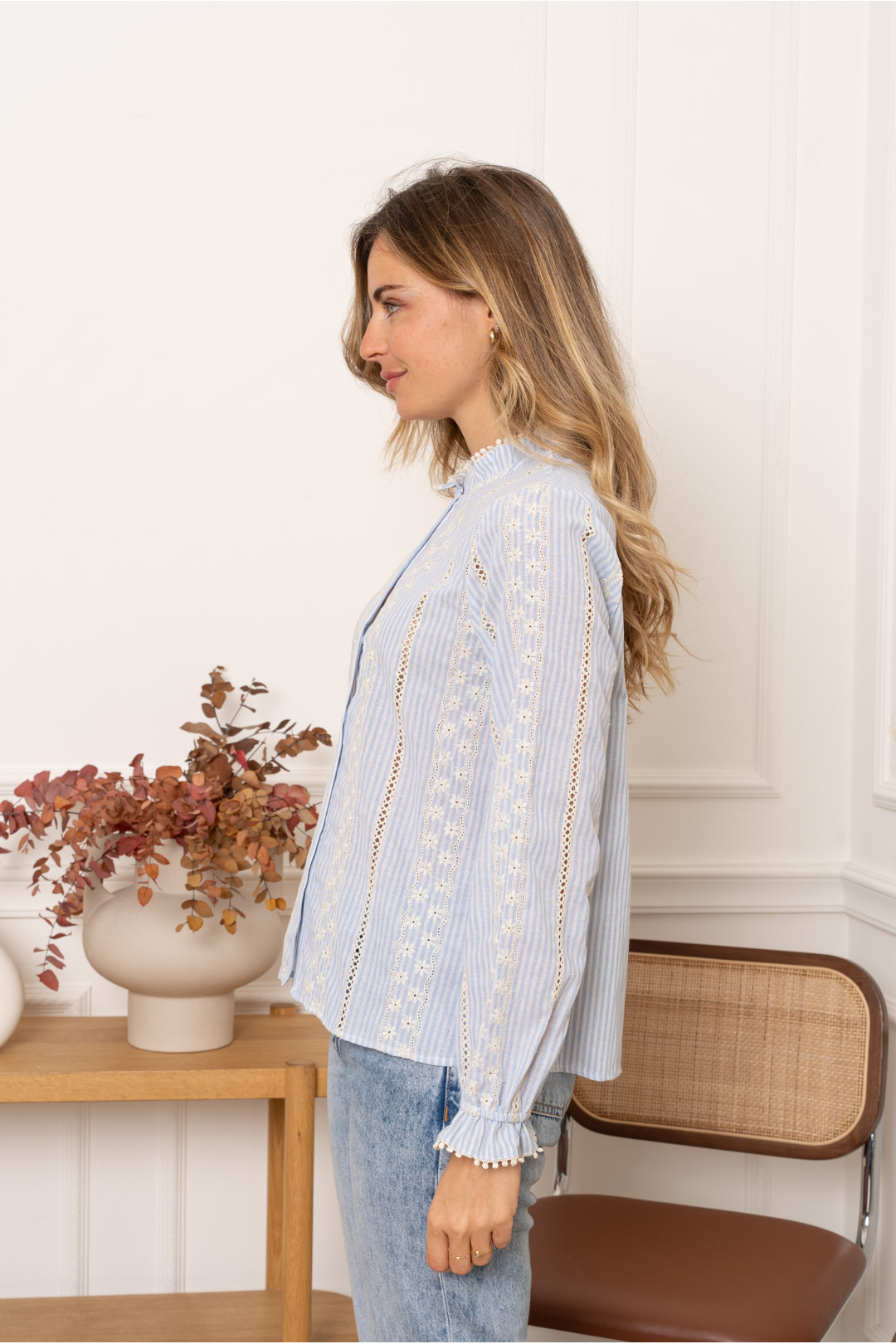 BLUSA BELEN AZUL BLUSA BELEN AZUL