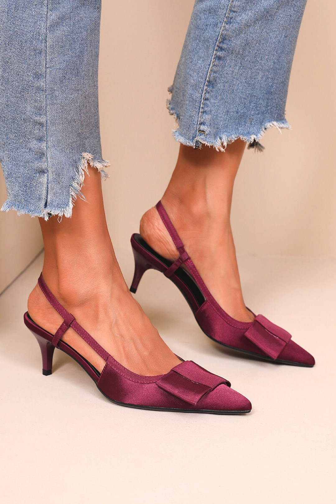 ZAPATO DE TACO IRINA ROJO-VINO ZAPATO DE TACO IRINA ROJO-VINO