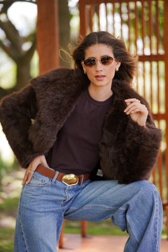 ABRIGO DE PIEL MARIA CLARA