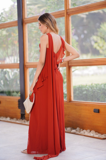 VESTIDO ANABELA TERRACOTA
