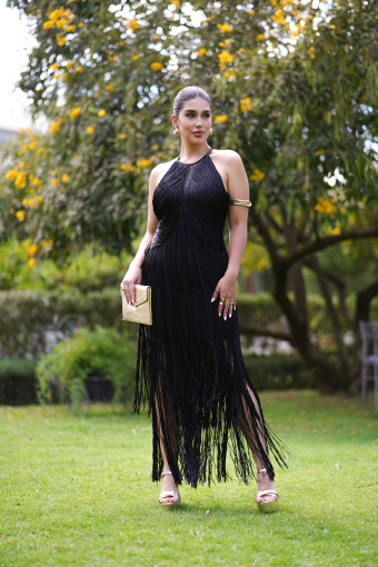 VESTIDO ROSARIO NEGRO