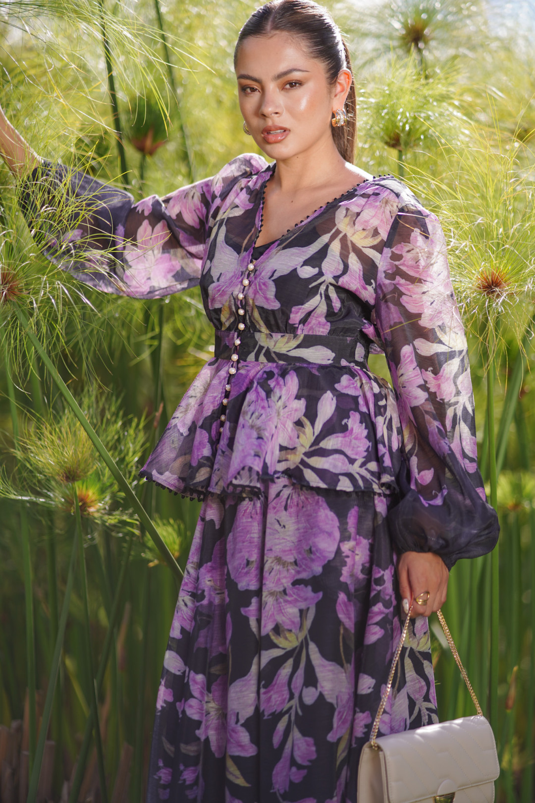 CONJUNTO ERIKA NEGRO FLORAL CONJUNTO ERIKA NEGRO FLORAL