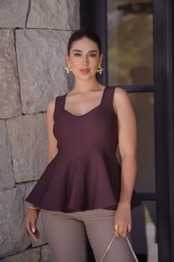 BLUSA FRANCISCA CAFE BLUSA FRANCISCA CAFE