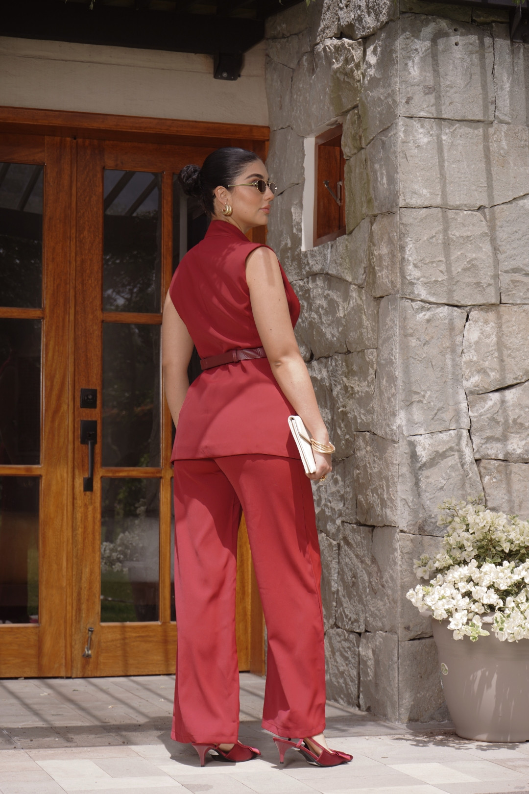 CONJUNTO SABRINA ROJO-VINO CONJUNTO SABRINA ROJO-VINO