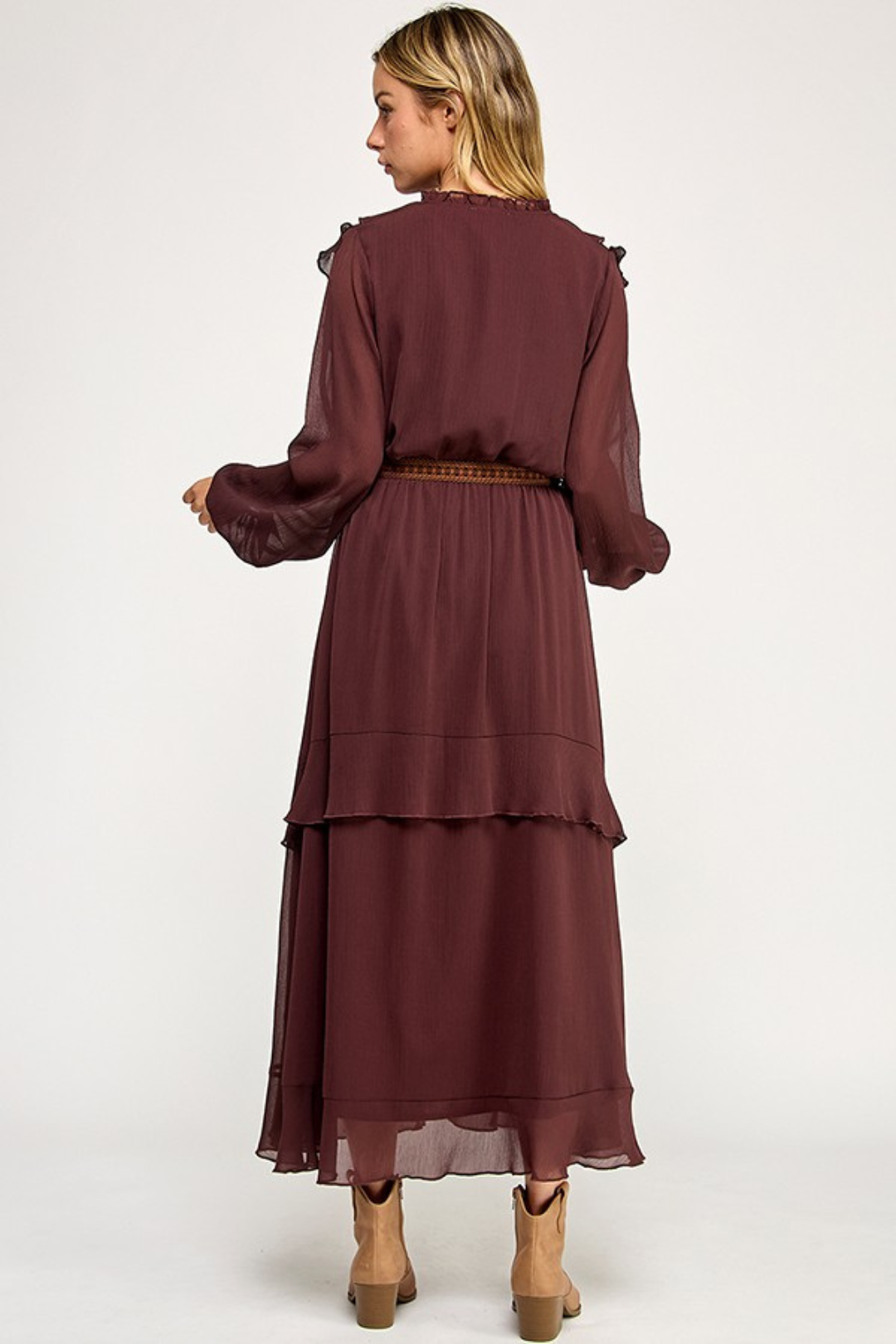VESTIDO ANABEL CAFE VESTIDO ANABEL CAFE
