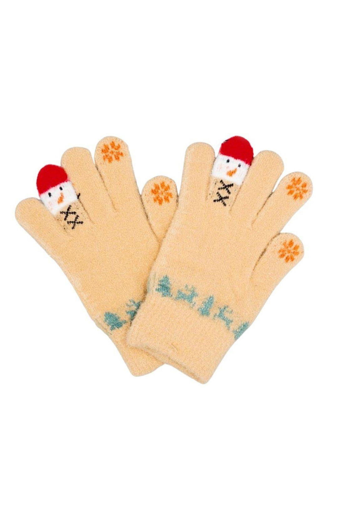 GUANTES NAVIDEÑOS AMARILLOS