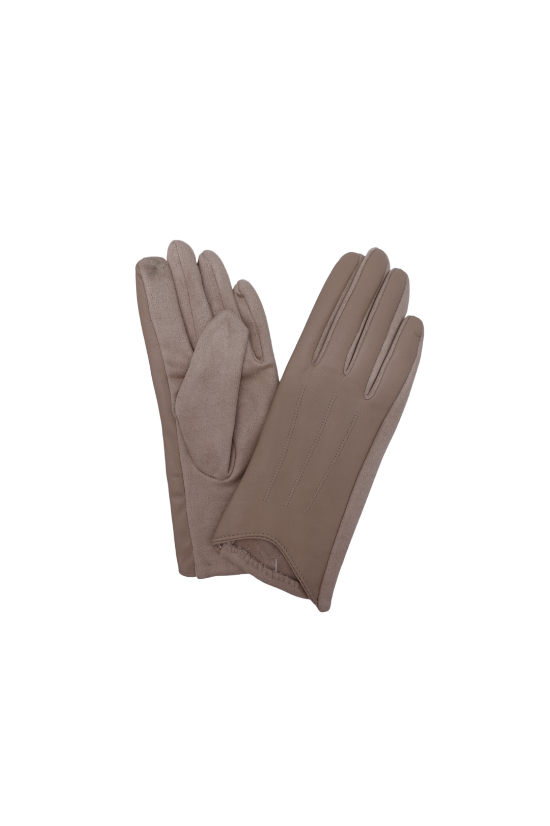 GUANTES GABRIELA TAUPE