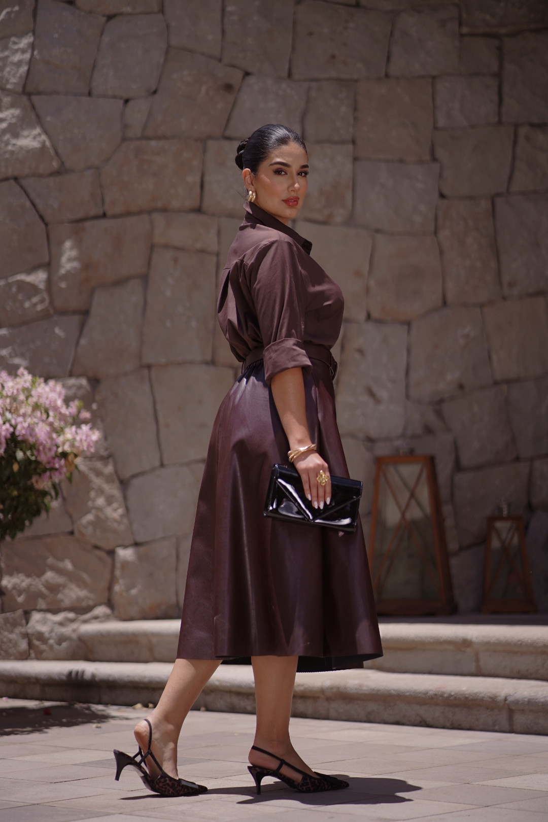 FALDA VANESSA CAFE CHOCOLATE