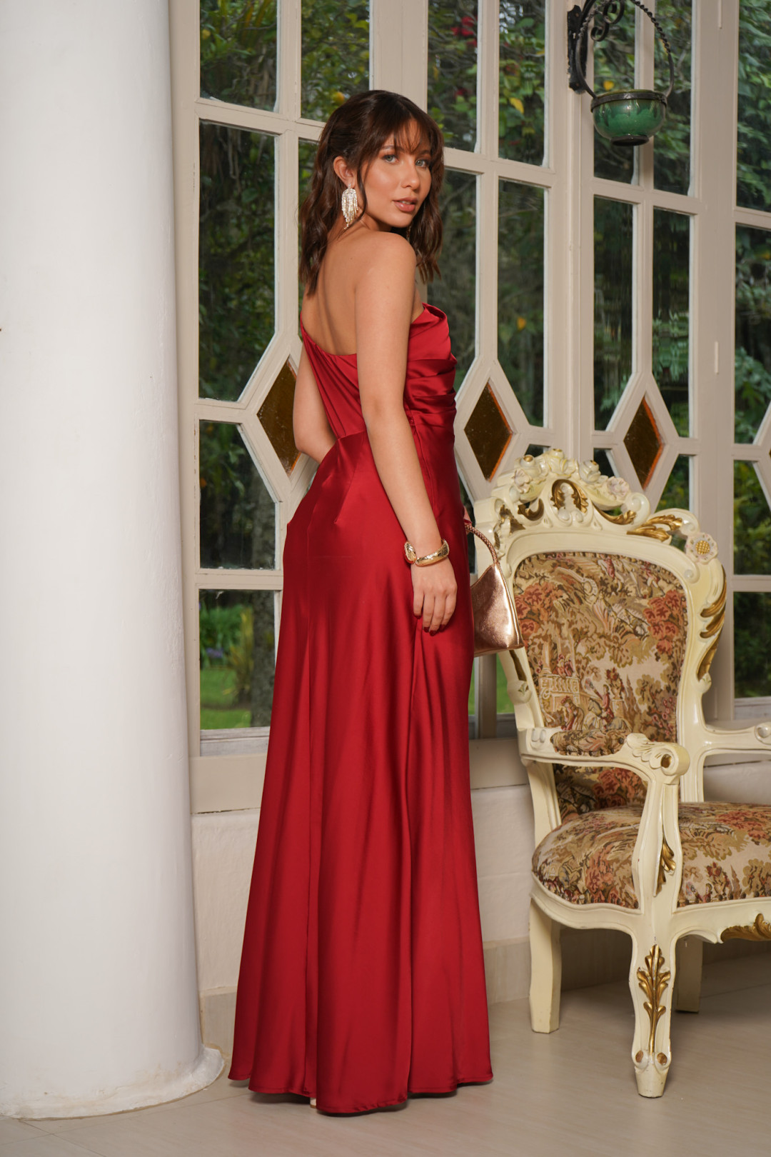 VESTIDO THAIS BURGUNDY