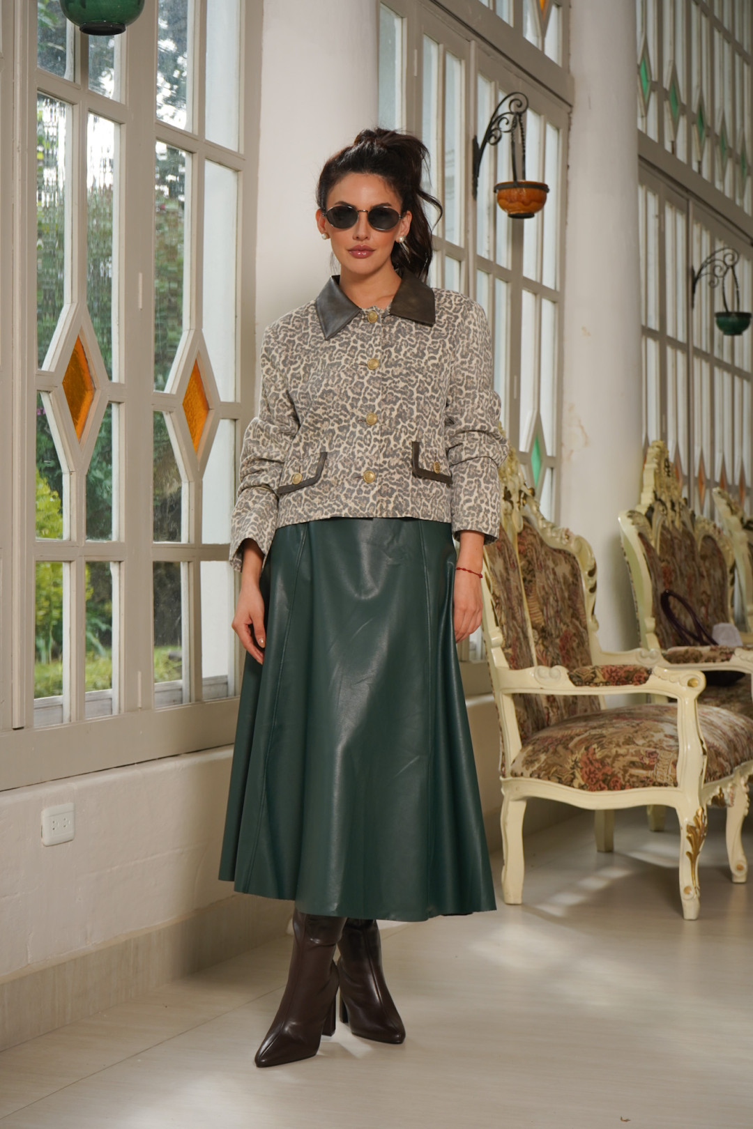 CHAQUETA ALESSANDRA ANIMAL PRINT