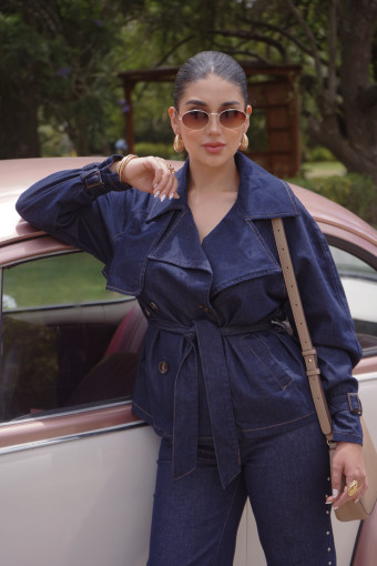 GABARDINA CORTA DE JEAN MANUELA