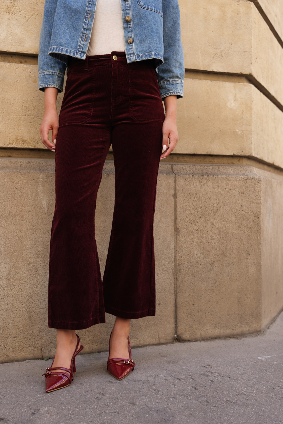PANTALON VANESSA BURGUNDY