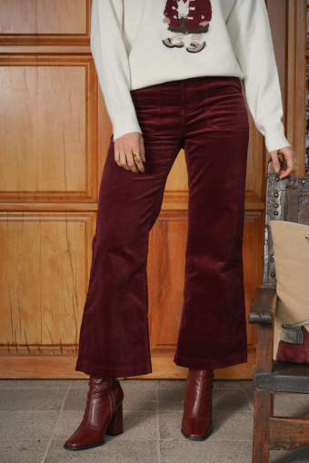 PANTALON VANESSA BURGUNDY