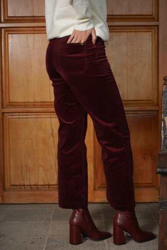 PANTALON VANESSA BURGUNDY