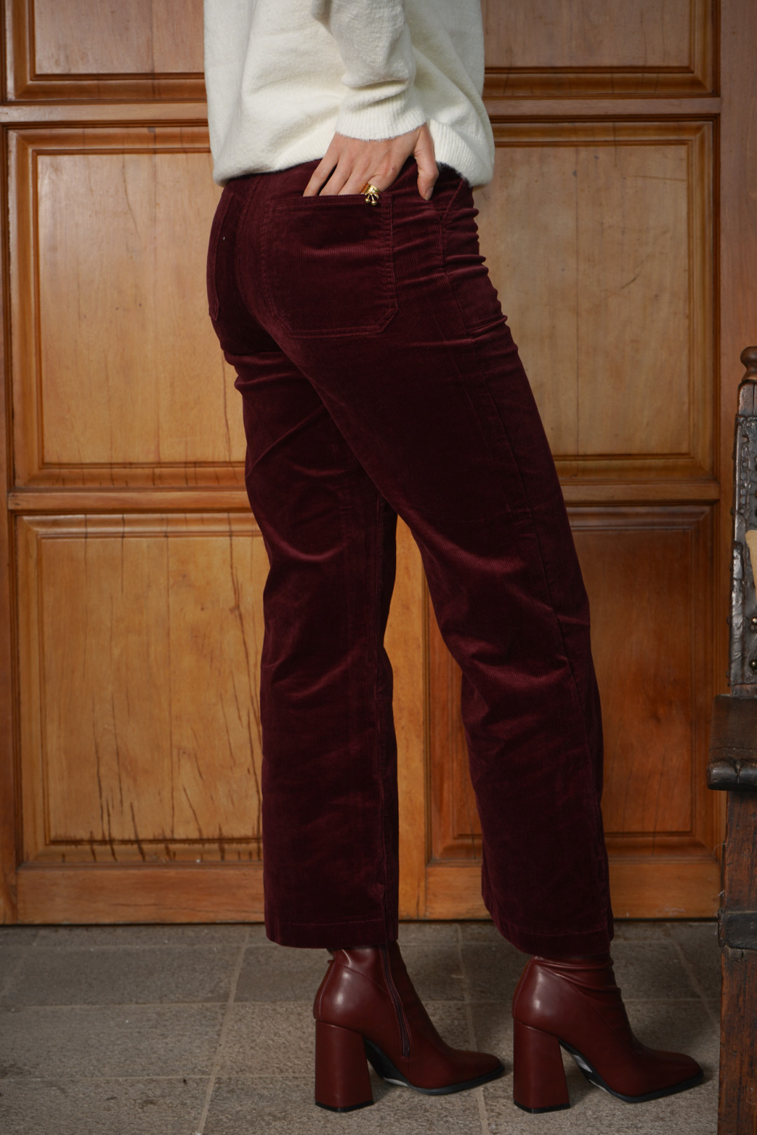 PANTALON VANESSA BURGUNDY