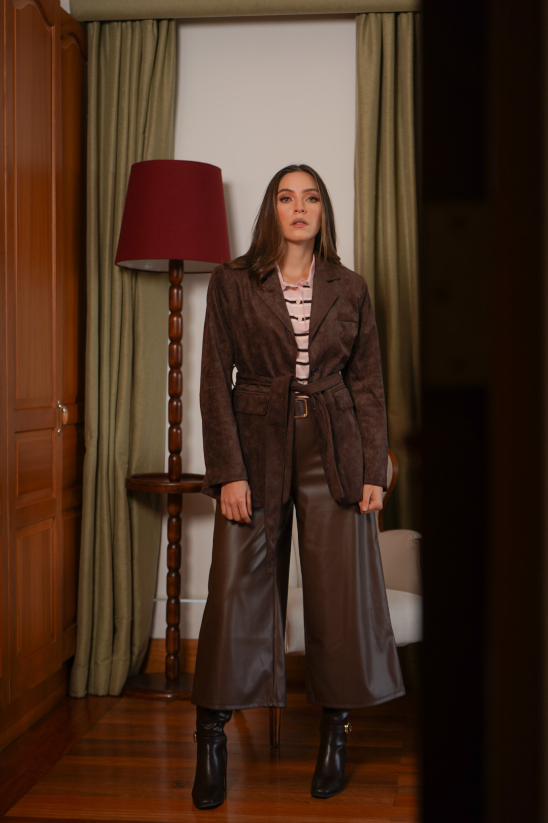 PANTALON MARIA ALEJANDRA CAFE