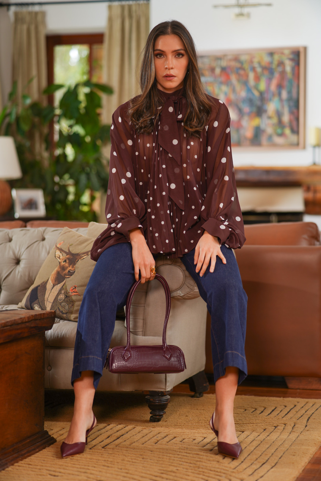 BLUSA ANASTACIA CAFE