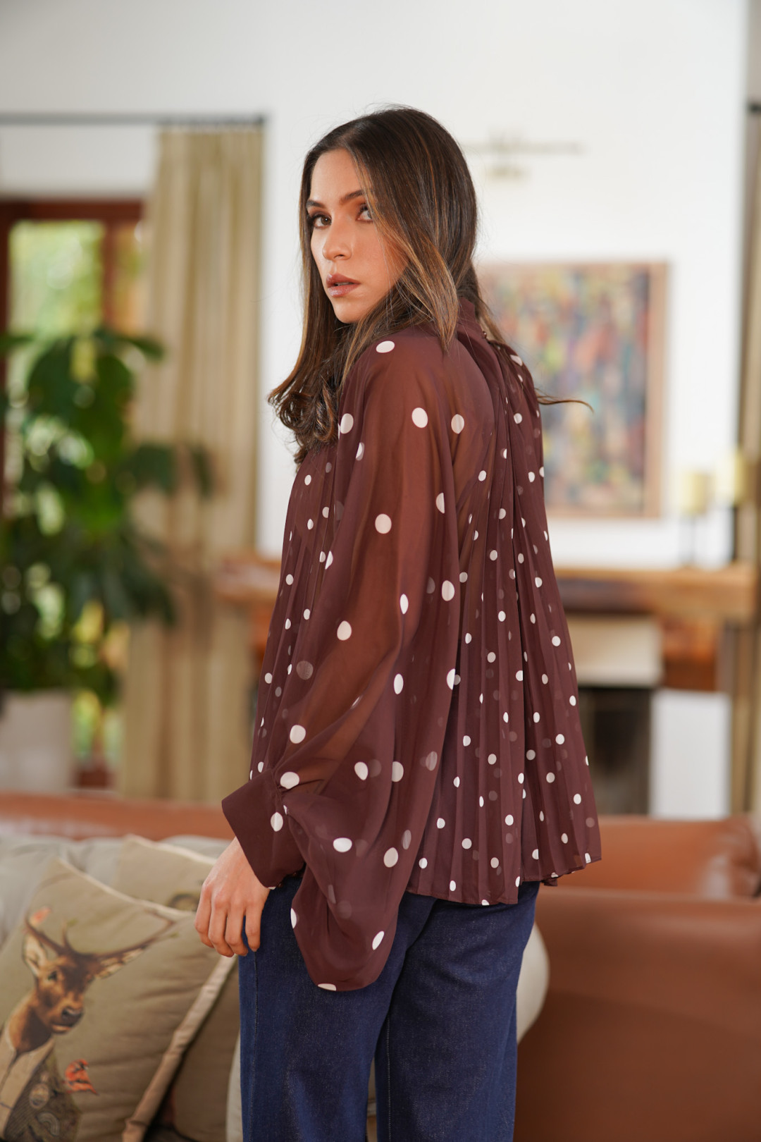 BLUSA ANASTACIA CAFE