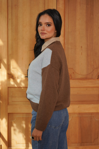 SACO VANESSA CAFE/CELESTE