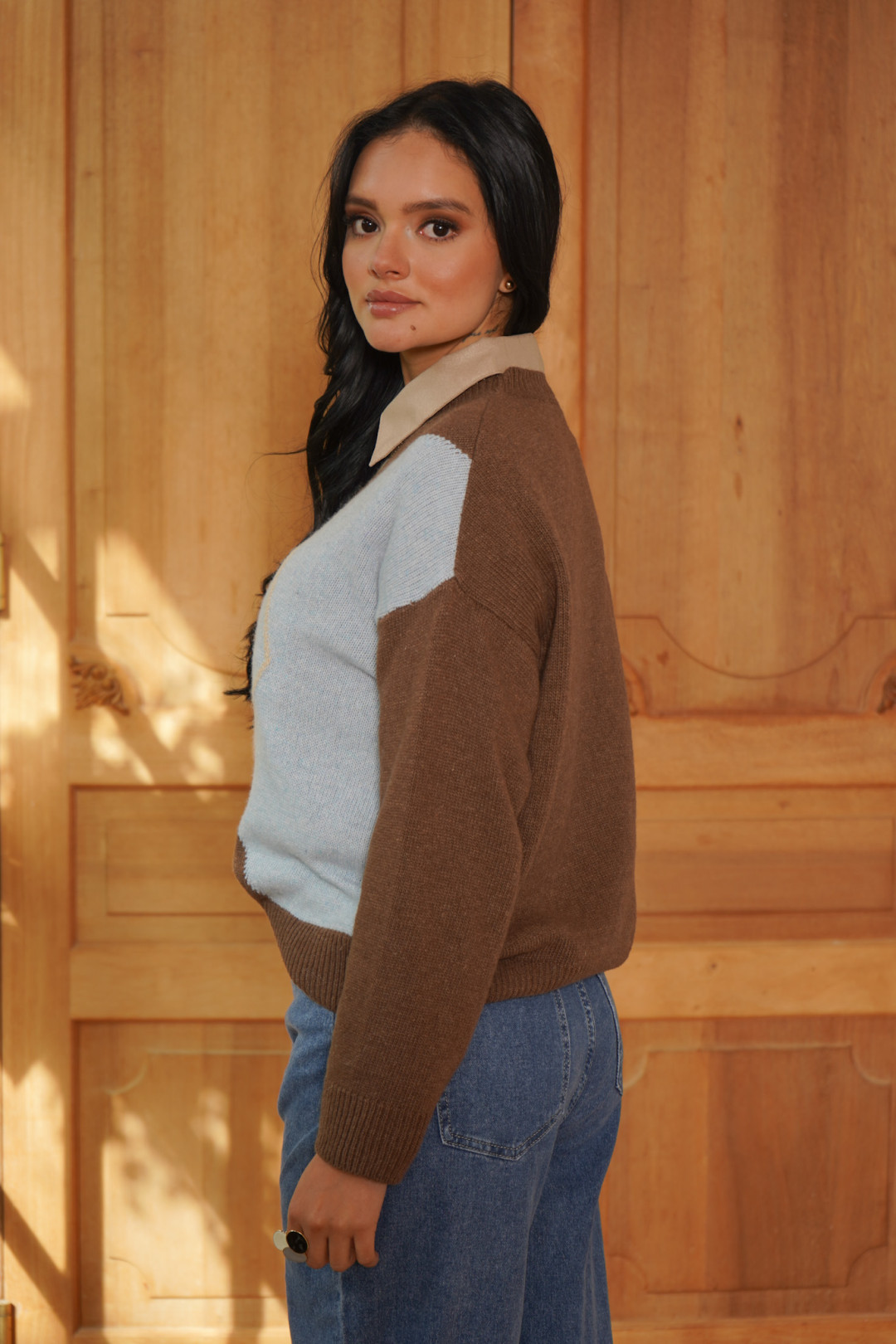 SACO VANESSA CAFE/CELESTE