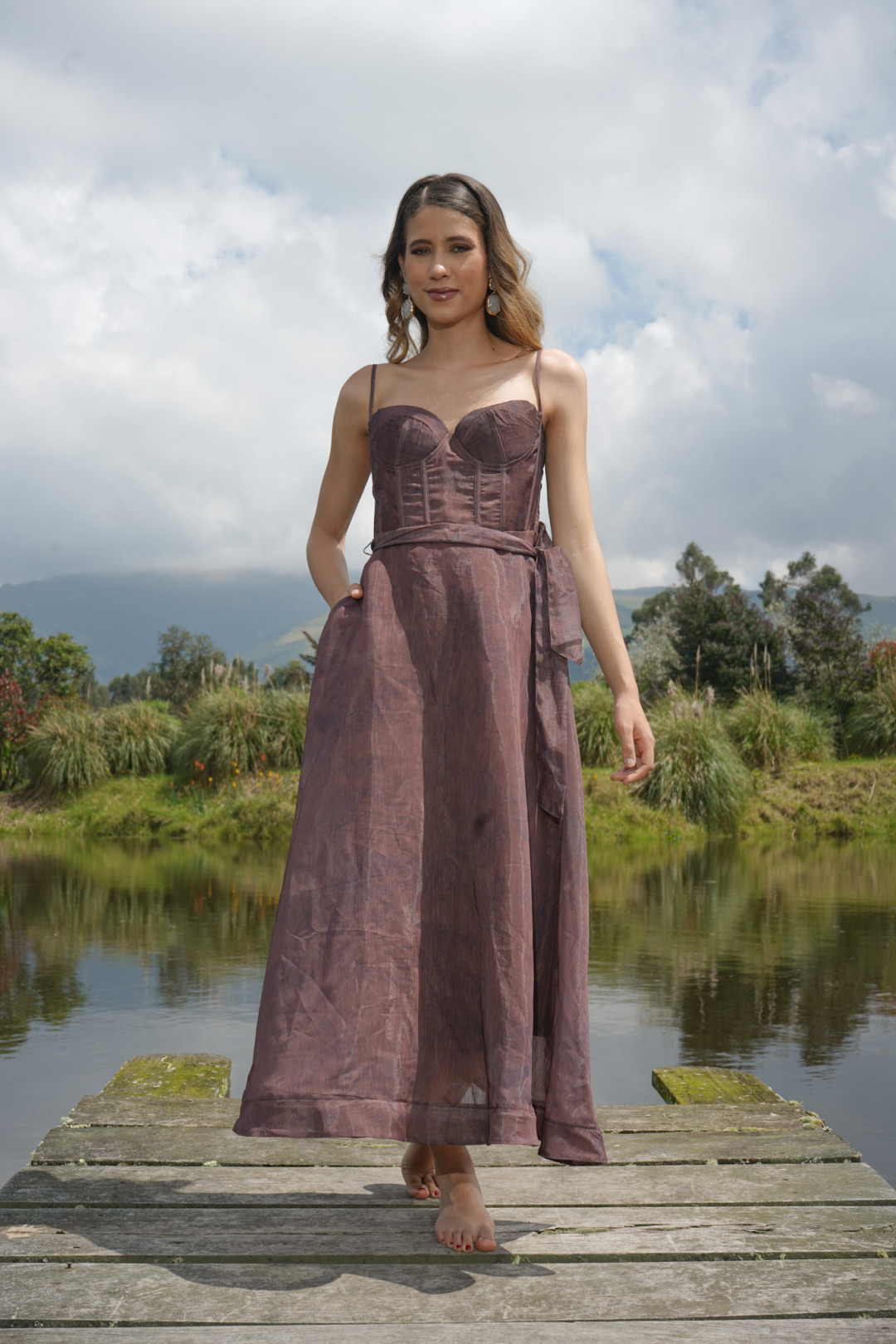 VESTIDO RAFAELA CAFE