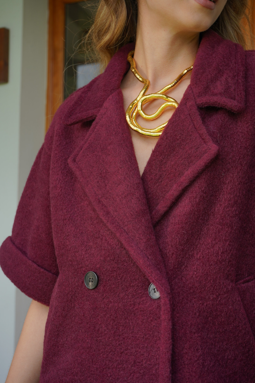 CHAQUETA ANA MARIA BURGUNDY