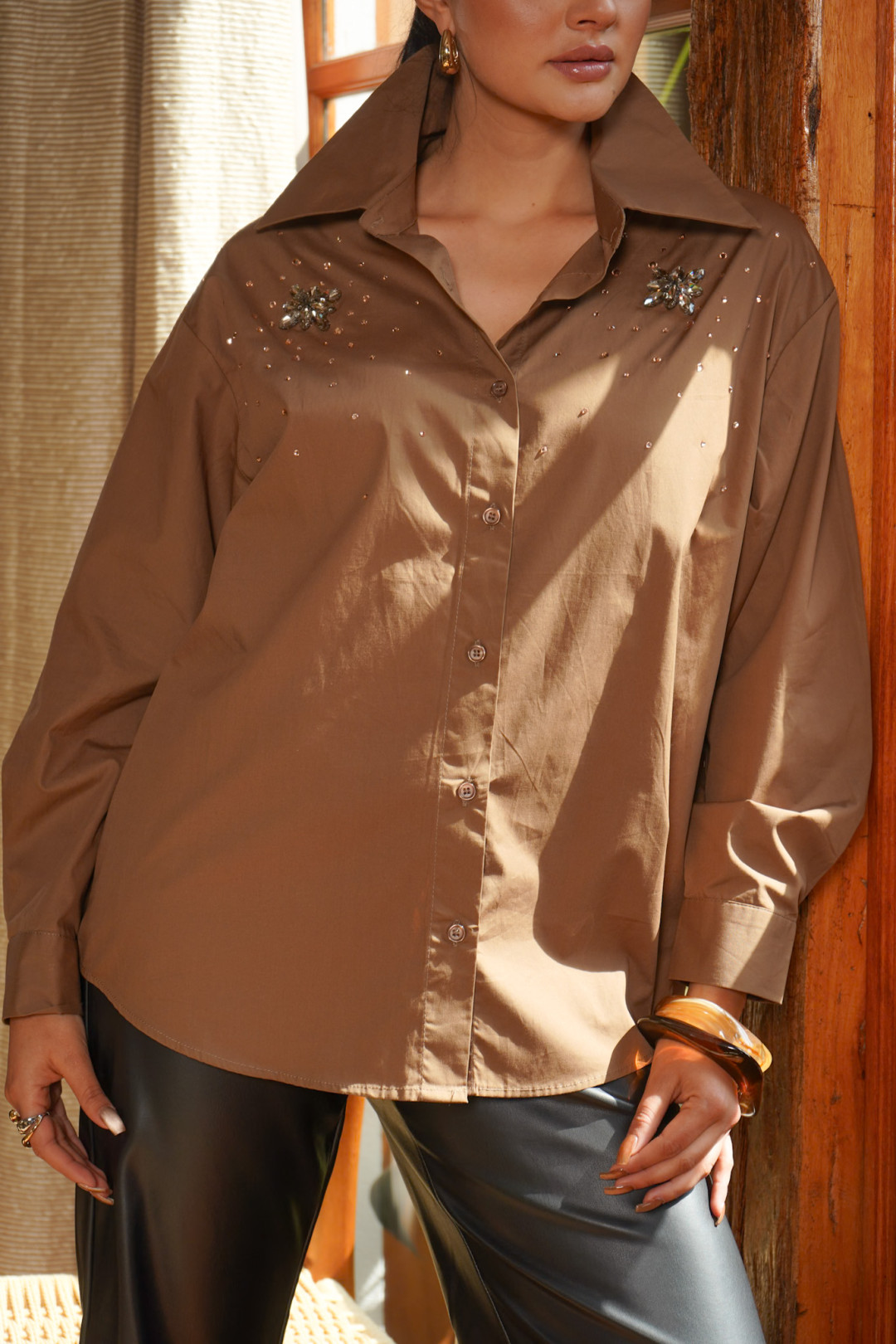 CAMISA LAURA CAQUI