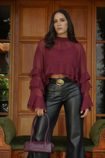 BLUSA MARIA INES VINO