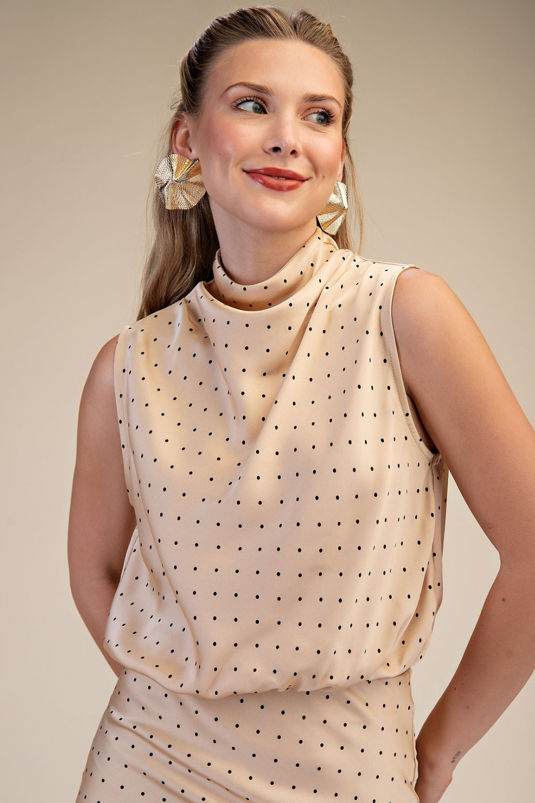 BLUSA MARIA CAMILA BEIGE