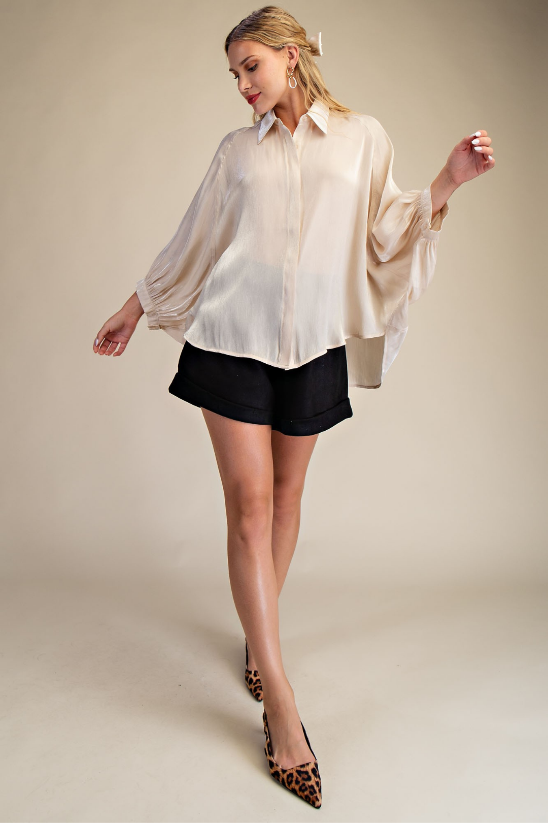 BLUSA GEOVANA BEIGE