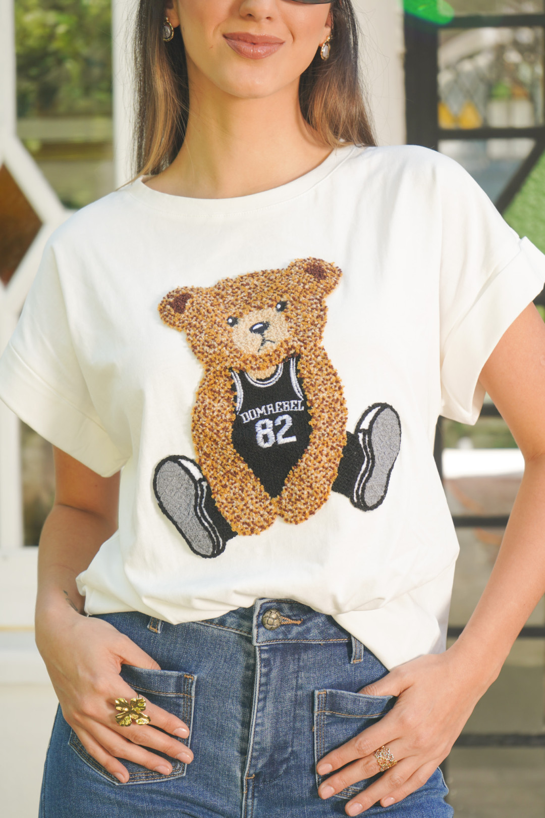 CAMISETA OSO BORDADO