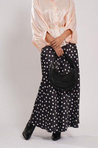 FALDA MARIA LAURA NEGRA PUNTOS