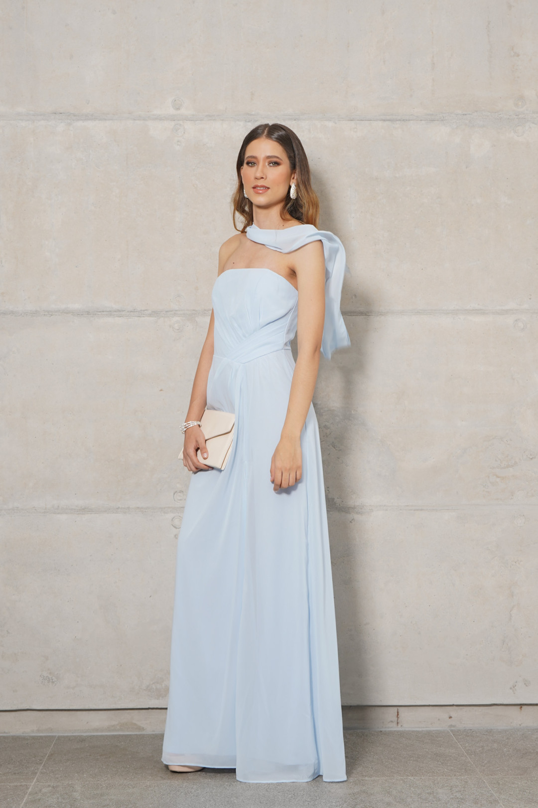 VESTIDO ANA CAMILA CELESTE