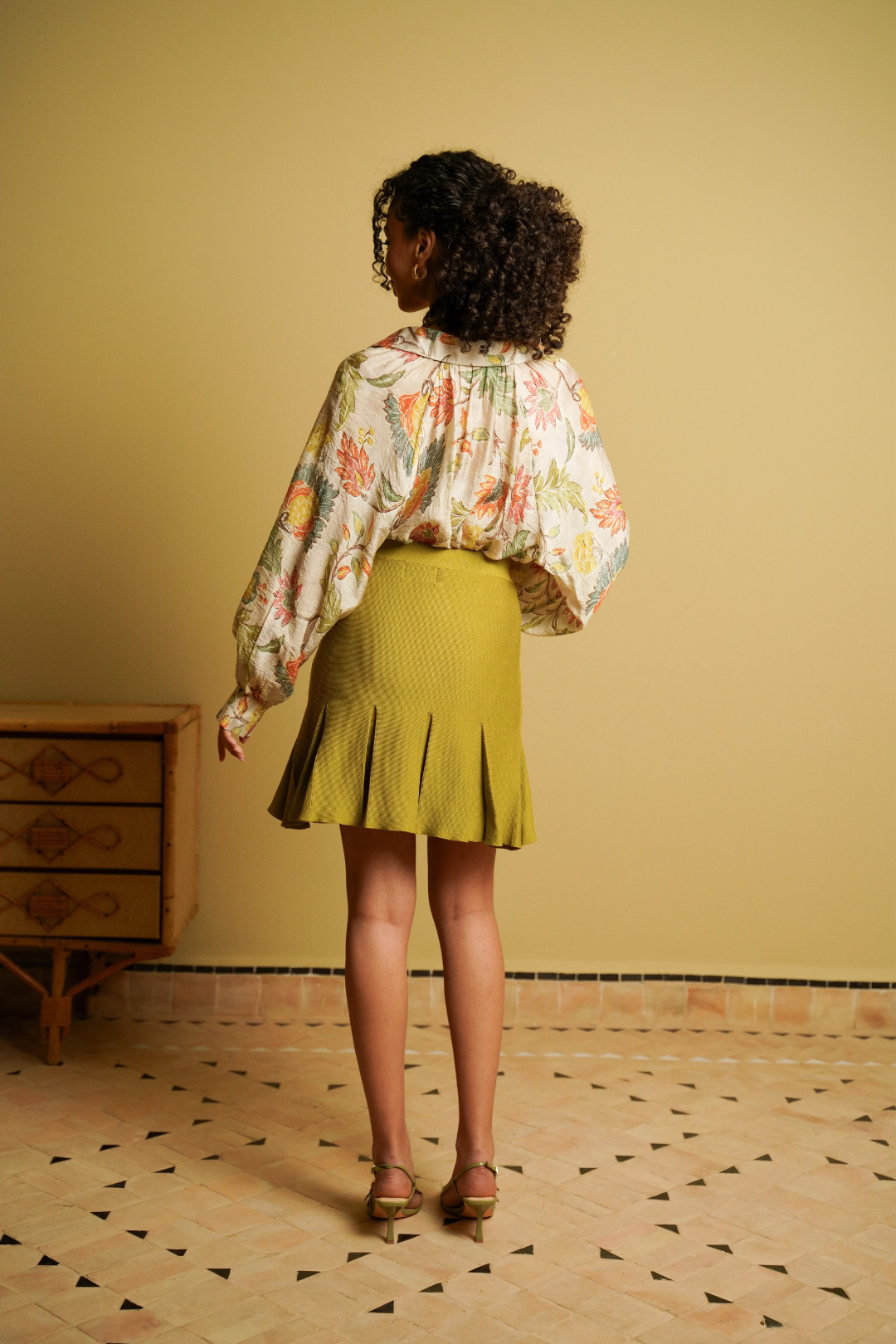 FALDA MARGARITA VERDE