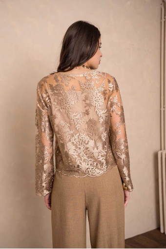 BLUSA MARGARITA TAUPE