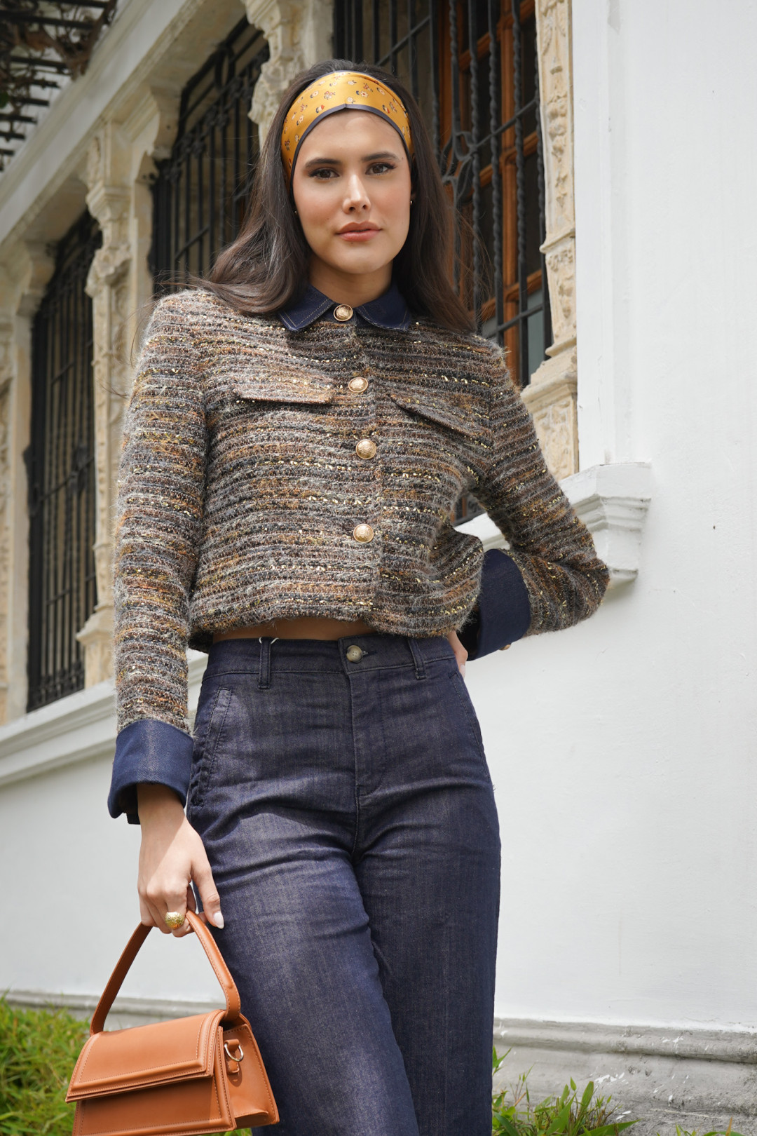 CHAQUETA CORINA CAFE